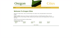 Desktop Screenshot of oregon-cities.com