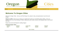 Tablet Screenshot of oregon-cities.com